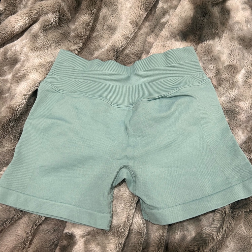 Women's Teal Butt Scrunch Shorts